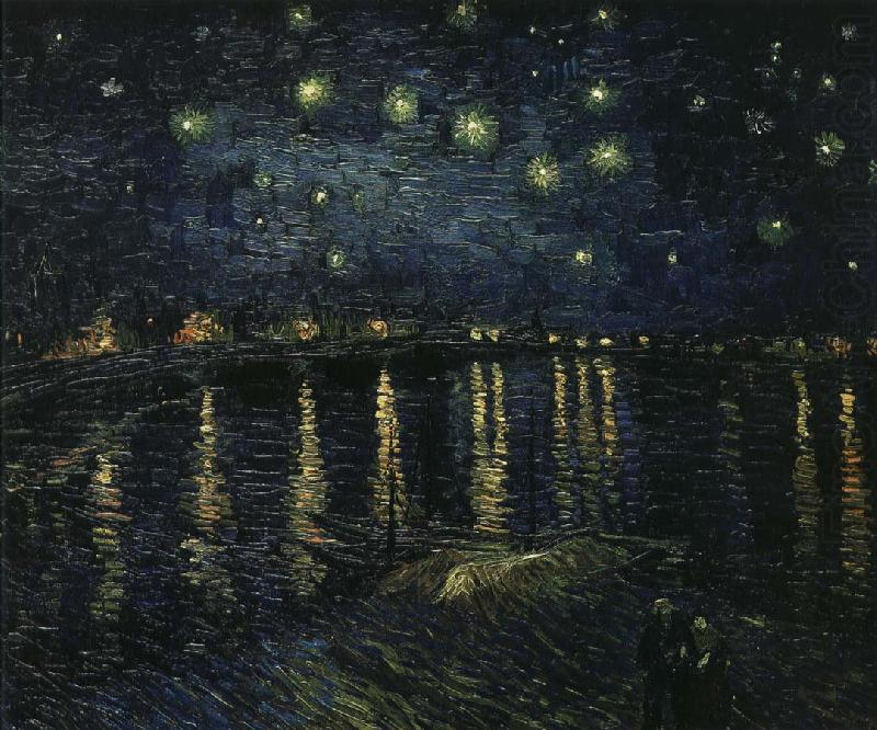 Vincent Van Gogh stjarnklar natt over rhone china oil painting image